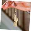 Sosoport 5sets Loud Brass Survival Whistle Pendant Essential Outdoor Accessory