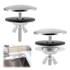 2 Pack 2 Inch Stainless Steel Kitchen Sink Hole Cover,Leakproof