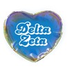 Sorority Shop Delta Zeta Heart Shaped Makeup Bag