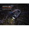 Fenix SW05R-UV Clip-on UV Flashlight, 150 Lumens, USB-C Rechargeable, Built-in