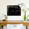 Okydoky Glass Dry Erase Whiteboard,Monthly Calendar Whiteboard,12" x 16",Frameless Glass