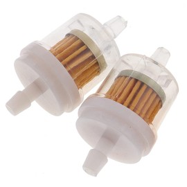 CENPEK Fuel Line Kit, 2M 6mm ID Engines Fuel Line Hose with 10pcs 6/8mm Inch ID Hose Clamps and 2pcs Inline Fuel Filters Set for Mower Tractor Dirt Bike