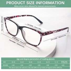 COJWIS Progressive Multifocus Reading Glasses Blue Light Blocking for Women Men Spring Hinge Computer Readers (2Color-1, 1.75)