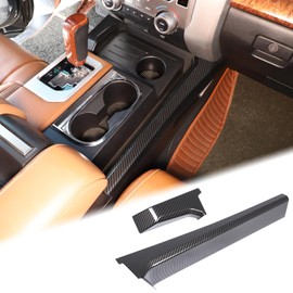 Aunginsy Central Control Gear Box Side Panel Cover Trim Compatible with Toyota Tundra 2014-2021 Inner Center Console Gear Shift Box Side Panel Moulding Side Trim Strip Protect Cover Decor Accessories