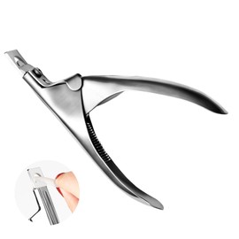 Stainless Steel False Nail Tip Clipper – Professional Nail Extension Clipper, Manicure Pedicure Acrylic, Gel Nail Trimmer - Ideal Nail Art Cutter Tool
