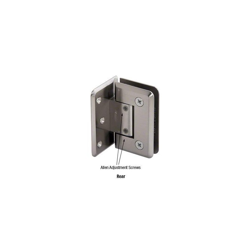 CRL P1N344BN Brushed Nickel Pinnacle Adjustable Wall Mount Offset Back