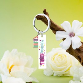 VIESUJI Happy Birthday Girl Keychain Sweet 16 Gifts for Girls 16th Birthday Decorations for Girls Sister Daughter, Sweet Sixteen Party Supplies