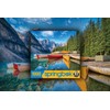 Springbok 1000 Piece Jigsaw Puzzle Calm Canoes - Made in