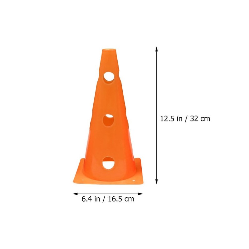 BESPORTBLE Plastic Agility Cones: 5Pcs 12.5 Inch Soccer Agility Training