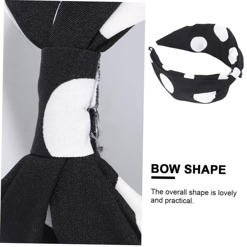 Ipetboom Wave Dot Hair Band Knot Headband Fashionable Hair Accessory