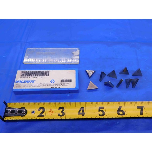 10pcs New VALENITE TPE321 VC2 Carbide Inserts INDEXABLE Tooling Machining
