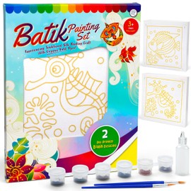 KS Innovative Malaysian Batik Organic Colors Painting 2-in-1 Kit (Fish, Sea Horse)