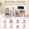 Small Makeup Organizer with Drawers, Stackable Bathroom Couneter Organizer with