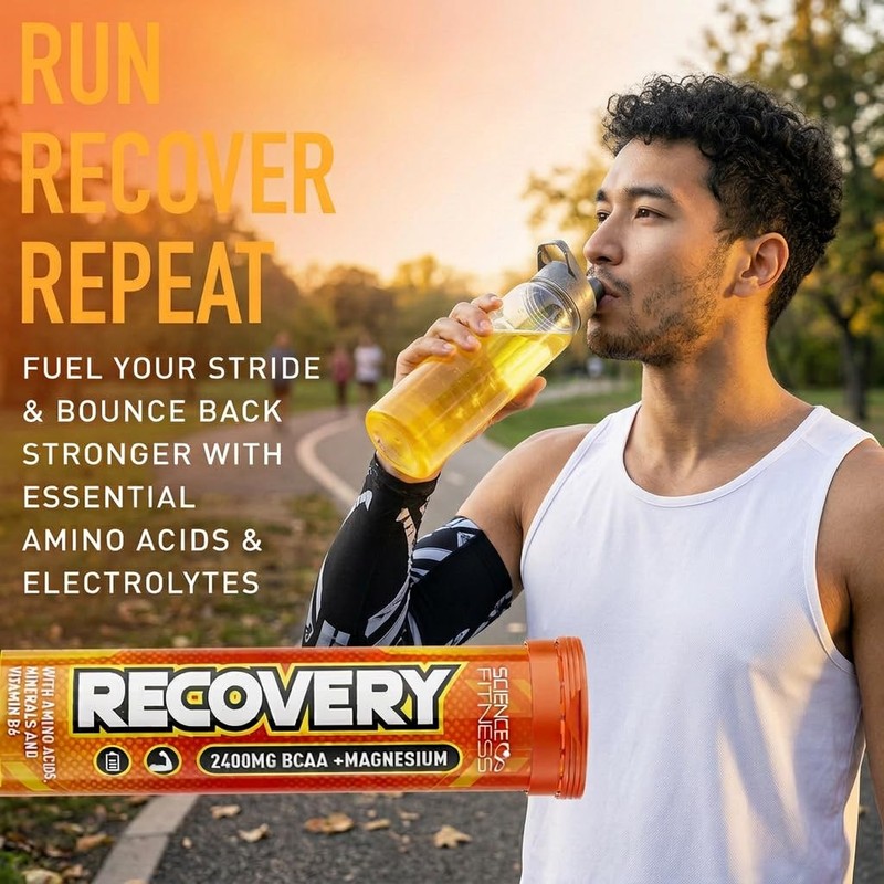 Recovery Effervescent- Orange Flavour | BCAA 2400mg with B6 and