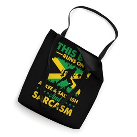 Ackee & Saltfish Eating Jamaican Food Lover Saltfish Tote Bag