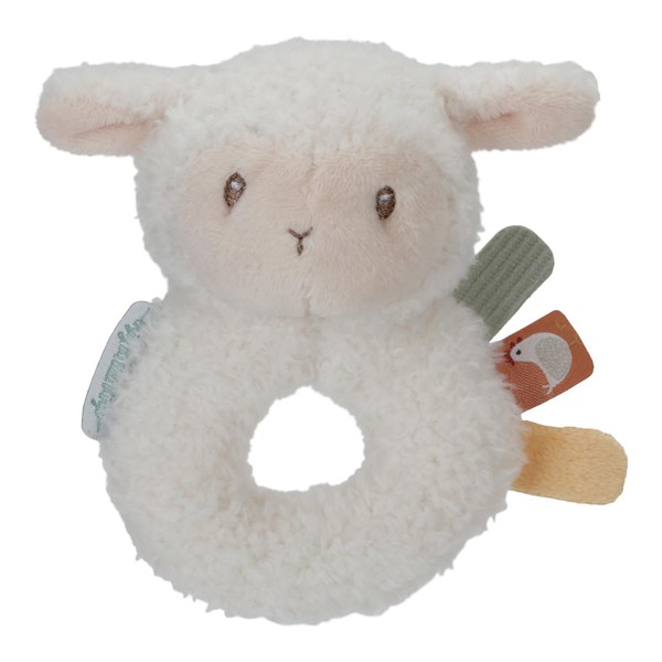 Little Dutch Little Farm 8831 Grasping Toy Rattle Sheep Round