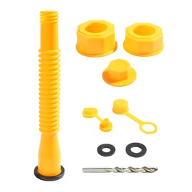 Zlirfy 1 Kit Gas Can Spout Replacement,Gas Can Flexible Pour Nozzle with Gas Can Vent Caps,Gas Can Nozzle,Spout Cover,Thick Rubber Pad,Bendable Nozzle Kit,Suitable for Most 1/2/5/10 Gal Oil Cans