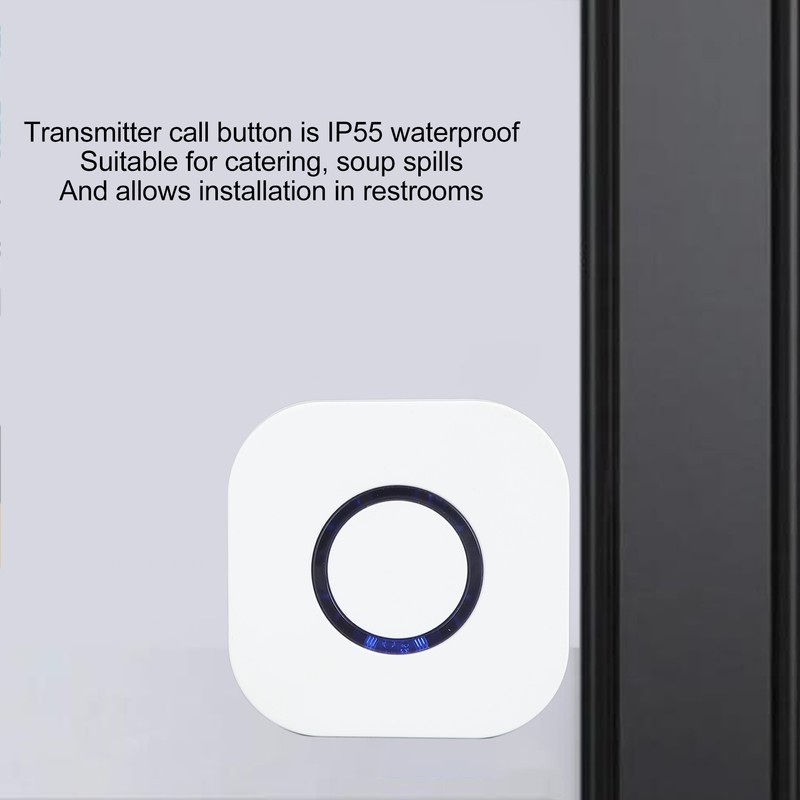 Wireless Caregiver Pager Call Button 4 Level Volume Adjustment Emergency