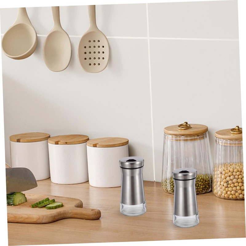 Hohopeti 2pcs Seasoning Shaker Condiment Dispenser Base for Salt Pepper