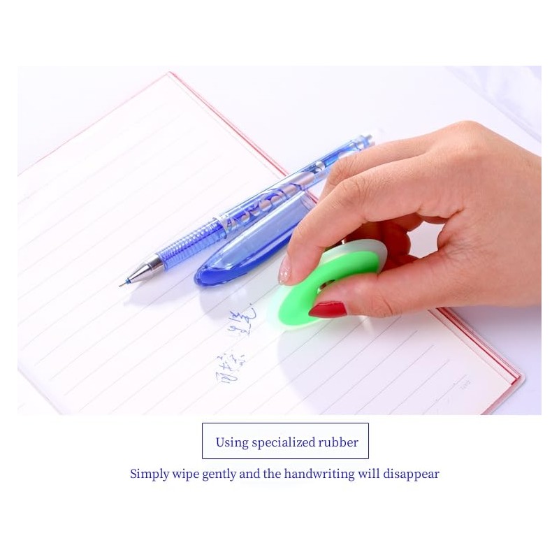Erasable Gel Ink Rollerball Pens,10Pcs Erasable Pens Gel Ink Rollerball