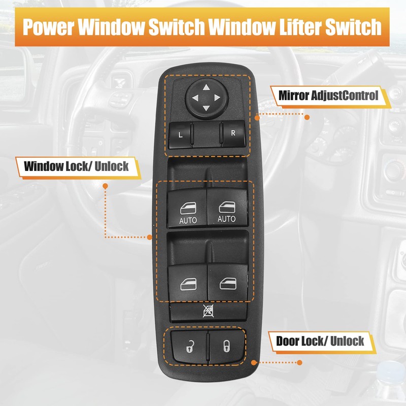 X AUTOHAUX Power Window Switch Window Lifter Switch for Ram