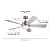 52 Inch Ceiling Fan with Light and Remote Control |