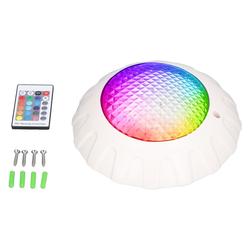 LED Pool Lights DC12V/38W with Remote IP68 Waterproof RGB Colorful