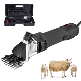 MIFXIN Electric Sheep Hair Shears Clipper Shearing Machine 450W Sheep Goat Animal Hair Scissors Cutter with 9 Teeth Straight Blade for Sheep Animal Livestock Farm Supplies 110V