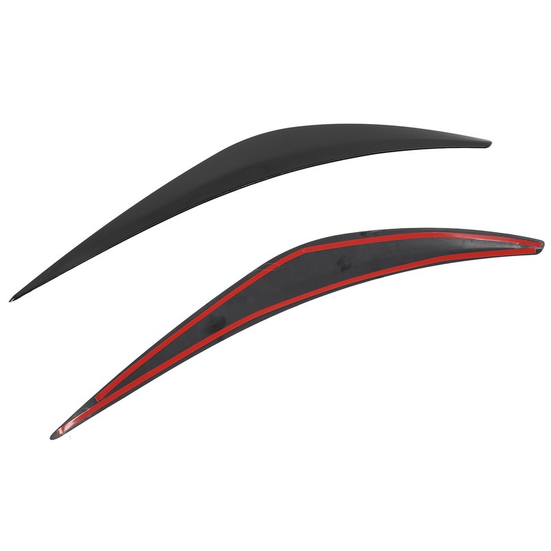 2Pcs Headlight Eyebrow Left Right Fade Proof Front Headlight Eyelid