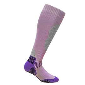 i-Smalls 1 Pair Women's Thermal Long Hose Ski Socks 4-7 UK Ultra Soft Cushioned Performance Socks (Purple)