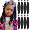 Kids Short Pre Stretched Braiding Hair 12 Inch 8 Packs