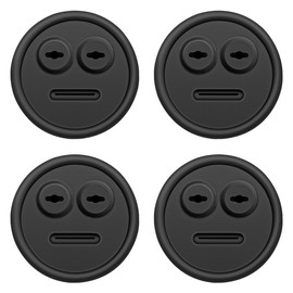 Tiardey 4PCS Thermometer and Probe Grommet for BBQ Grill Compatible with Weber 85037 Smokey and Other Grills Mountain Cookers DIY Sensor Port Replacement Accessories