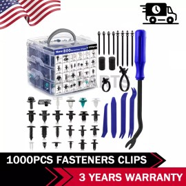 Unbranded 1000PC Car Retainer Clips Auto Fasteners Push Trim Clips Pin Rivet Bumper Kit G