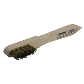 Lessmann Spark Plug Brush, Corrugated Brass Wire Brush Brass Brush 150 mm