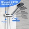 Adjustable Shower Head Holder Shower Holder Bracket Chrome Plated Shower