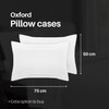 100% Egyptian Cotton 400 Thread Count White-Pair Of Oxford Pillowcases