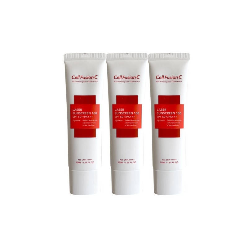 Cellfusionc Laser Sunscreen 100 50ml (SPF50+) 3 Pieces / Circle