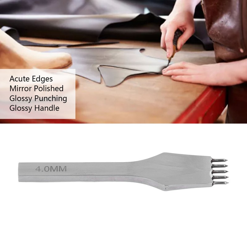 Leather Pricking Iron Round Cutting Mirror Polished High Speed Steel