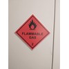 Pack of 2 strong Magnetic, flammable gas 100mm x 100mm