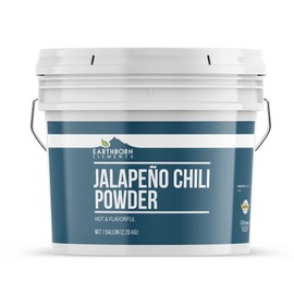 Earthborn Elements Jalapeño Chile Powder 1 Gallon Bucket, Hot & Flavorful, Bulk Size