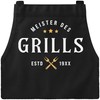 MoonWorks® Grillschürze für Männer mit Jahreszahl personalisiert Kochschürze Herren für