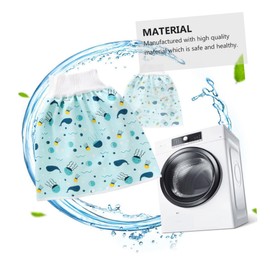 Kisangel 1Pc High Waist Nappy Pants for Potty Training Leakproof Folding Nappy Skirt for Years Old Comfortable Elastic and Convenient for Go Use