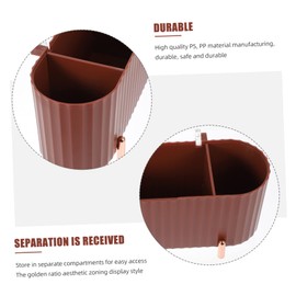 KONTONTY Makeup Cotton Pad Storage Box Dustproof Desktop Organizing Container for Cosmetics Household Supplies and Bathroom Essentials Bean Red