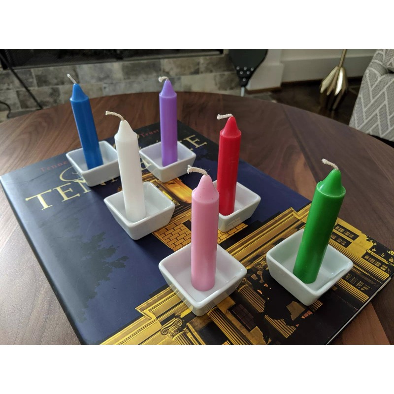 WICCA WICKS Box of 48 Colored Candles | 4 inches