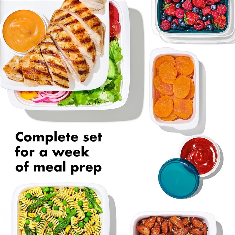 OXO Good Grips Prep & Go 20-Piece Food Container Set,
