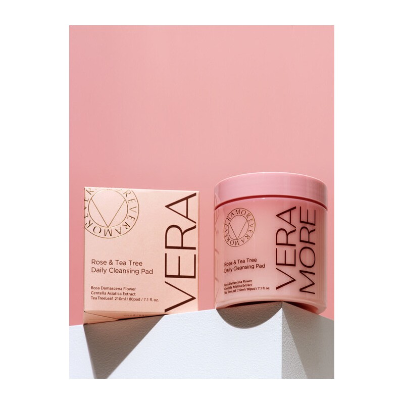 Veramore Rose & Tea Tree Daily Cleansing Pads 70 sheets