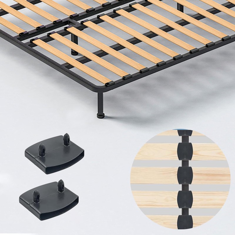 SCHUIWINNER 20Pcs Plastic Bed Slat Holders Kits Connecting Accessories Bed