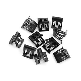 sourcing map 10Stk. Armaturenbrett Halter Konsole Instrumententafel Metallclips 14 x 14,5mm