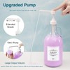 2 Pcs Glass Liquid Laundry Detergent Dispenser with Pump (Upgraded),