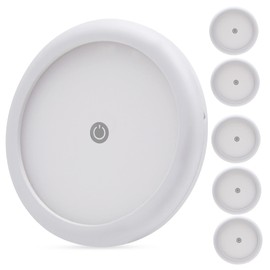 Homdec RV Puck Light with Touch Dimmable Switch - 6 Pack, 12Volts Surface Mount RV Interior Lighting Ceiling Dome Light, for RV Motorhome Camper Travel Trailer